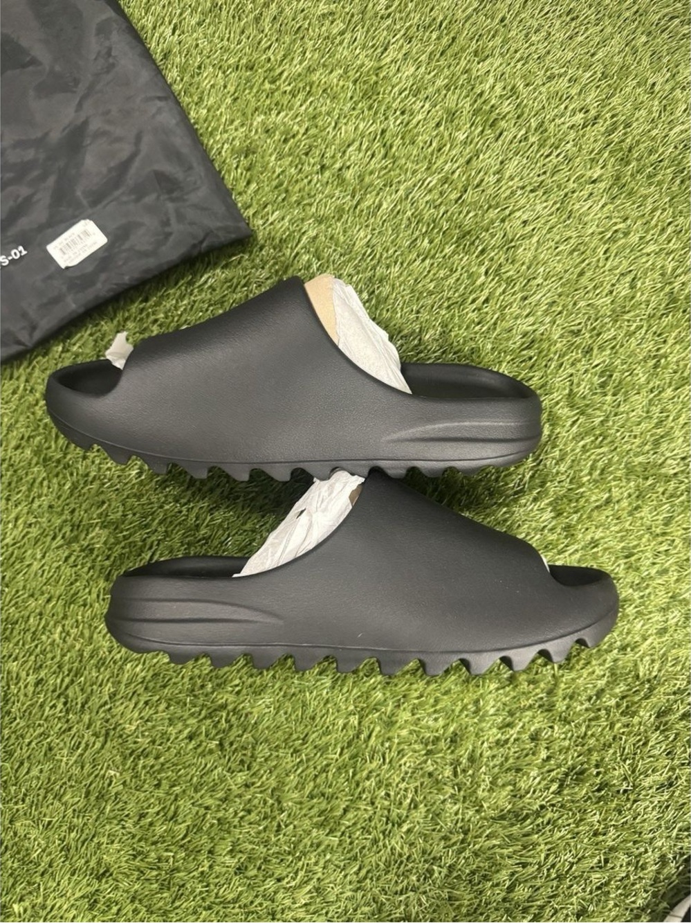 YZY YS-01 Slides Black Men's Size 5-13 U.S. Mens New